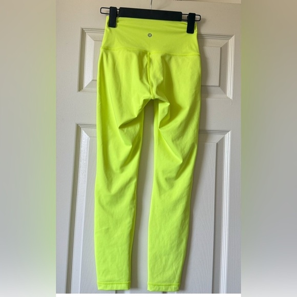 lululemon Wunder Under High Rise Leggings 25” Women’s 4 Running Marathon Yellow - Picture 4 of 12